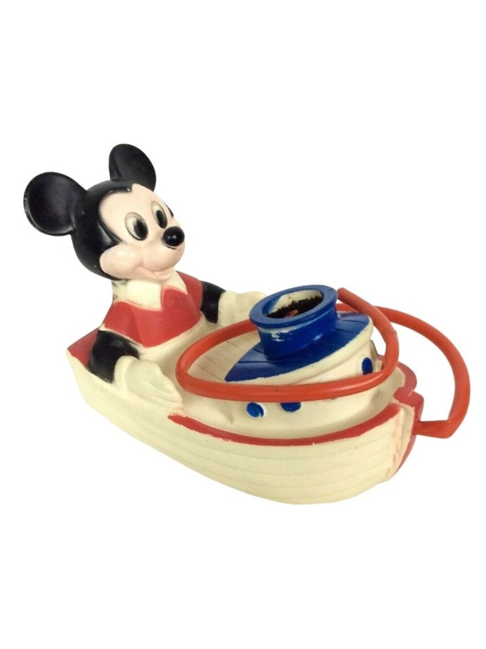 Vintage Mickey Mouse Bubble Barge Bath Toy Child Guidance NO PUMP
